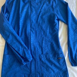 Jockey nurses scrub lab coat